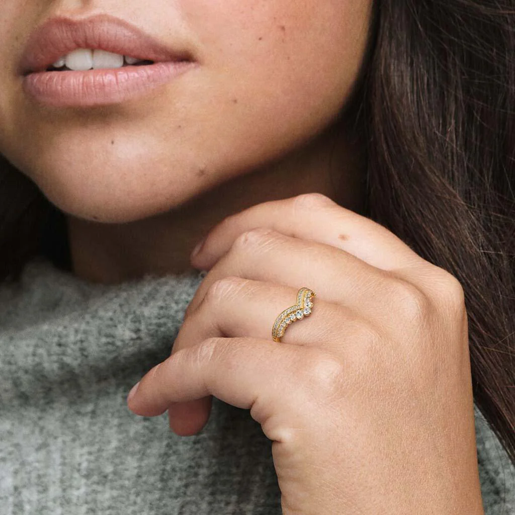 PANDORA : Pandora Timeless Wish Tiara Ring - Gold Plated - Image 6