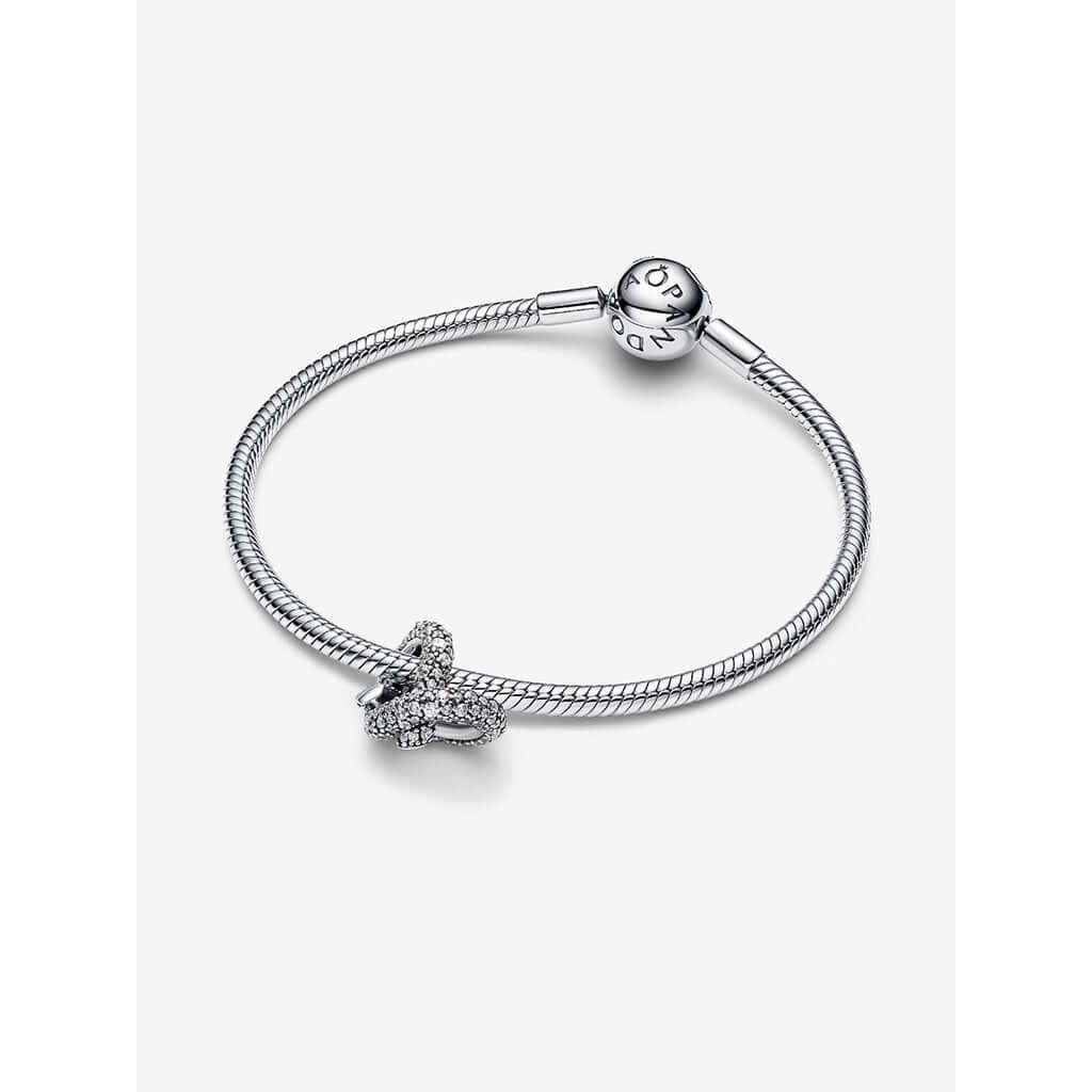 PANDORA : Pavé Infinity Knot Heart Charm - Image 4