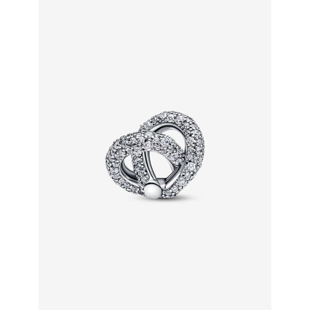PANDORA : Pavé Infinity Knot Heart Charm - Image 5