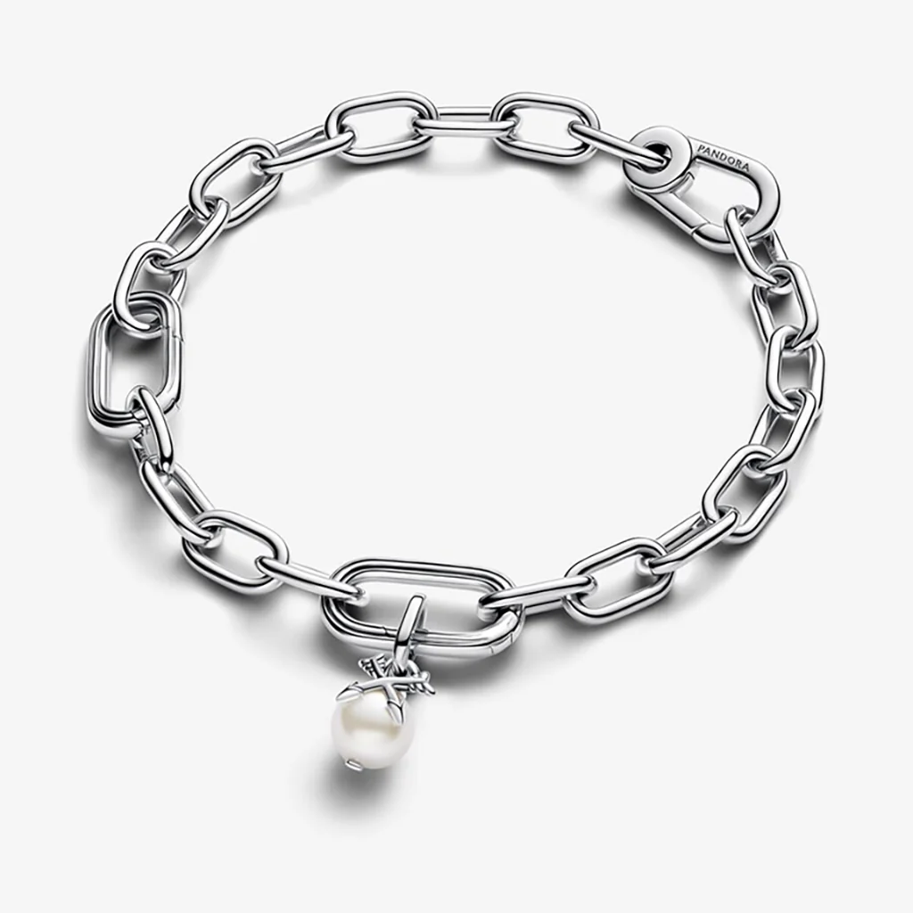 PANDORA : Pearl & Arrows Mini Dangle Charm - Image 3