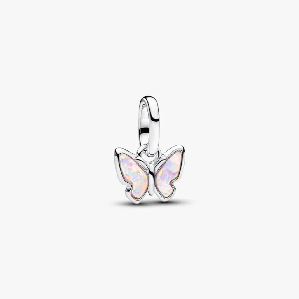 Pandora : Pink Butterfly Mini Dangle Charm