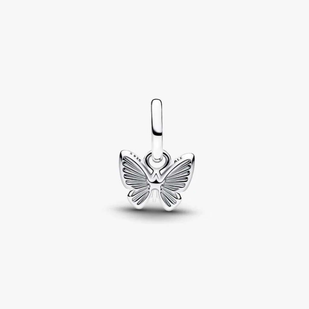 Pandora : Pink Butterfly Mini Dangle Charm - Image 2
