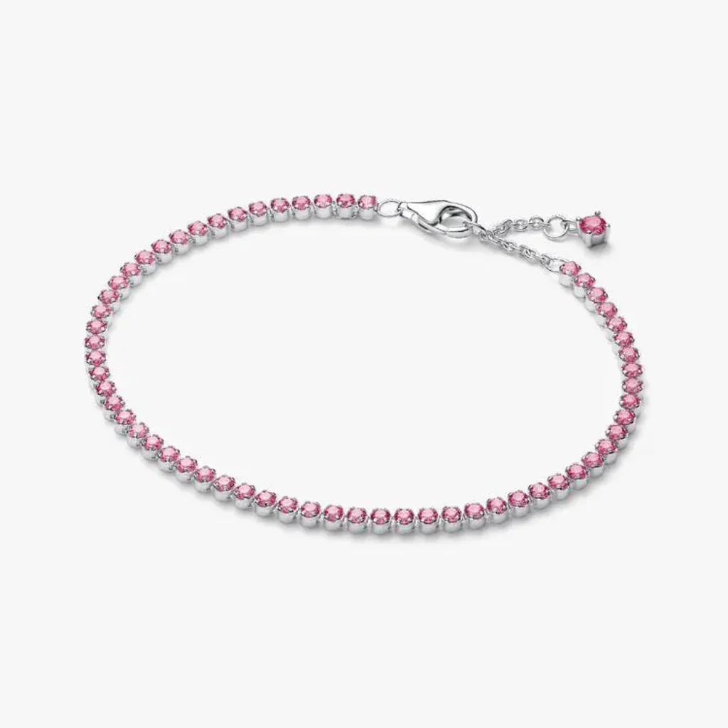 Pandora : Pink Small Tennis Bracelet