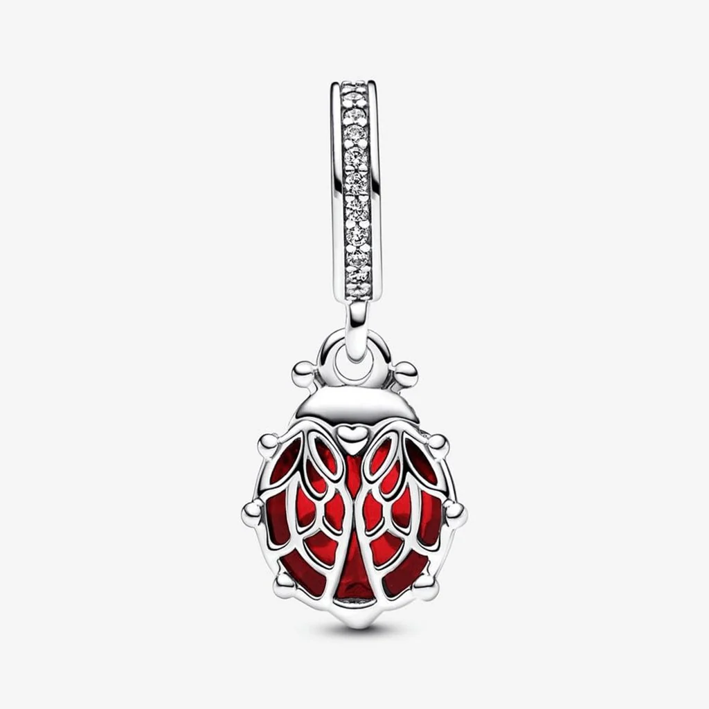 PANDORA : Red Ladybird Dangle Charm - Image 2
