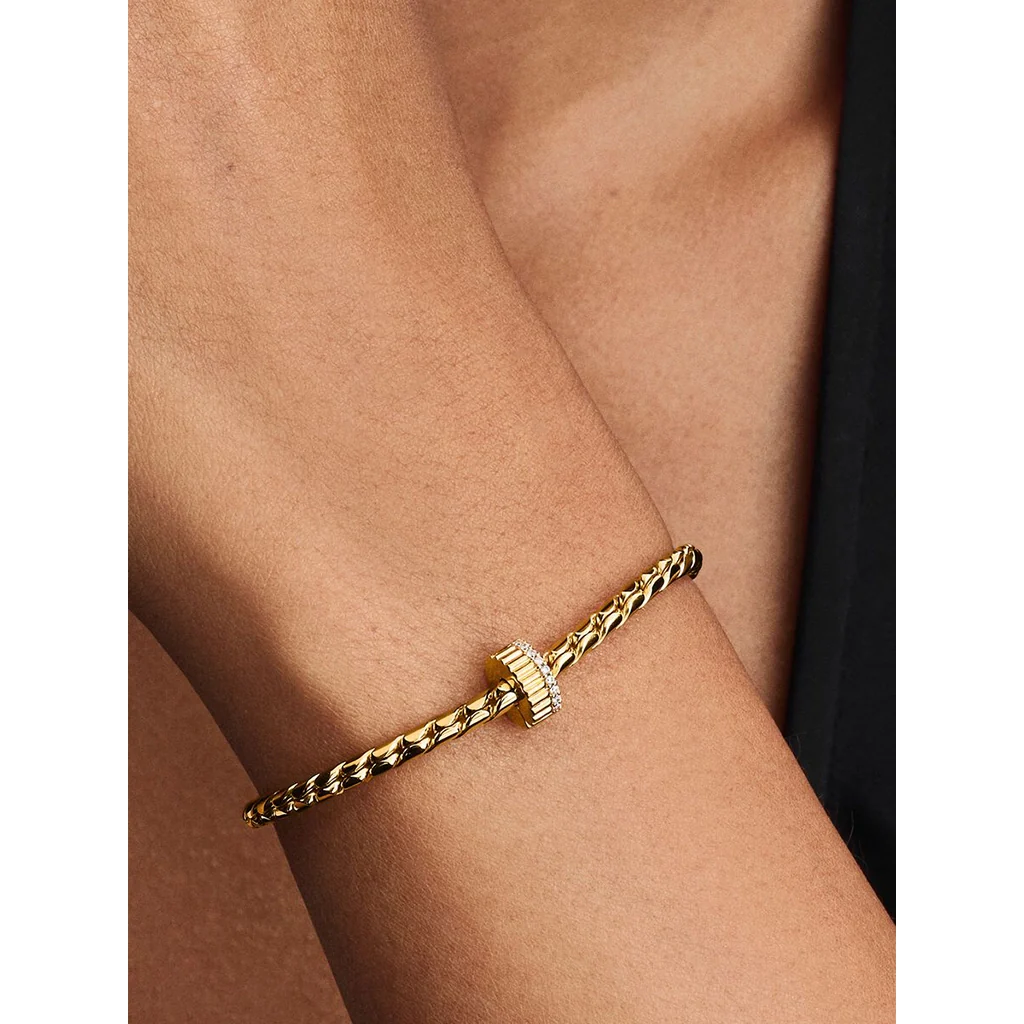PANDORA : Ribbed Clip Charm - Image 2