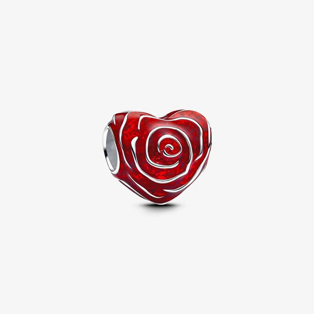 PANDORA : Rose Heart Charm