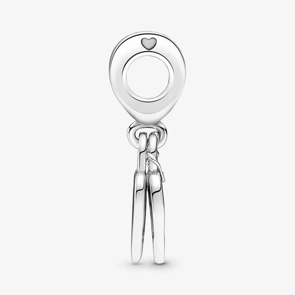 PANDORA : Rose Heart Padlock Dangle Charm - Image 3