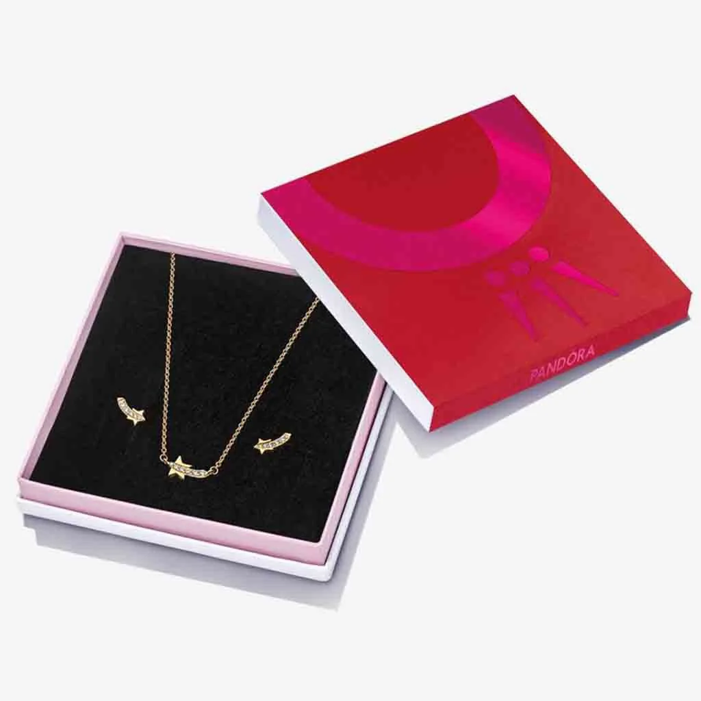 PANDORA : Shooting Star Pavé Jewelry Gift Set