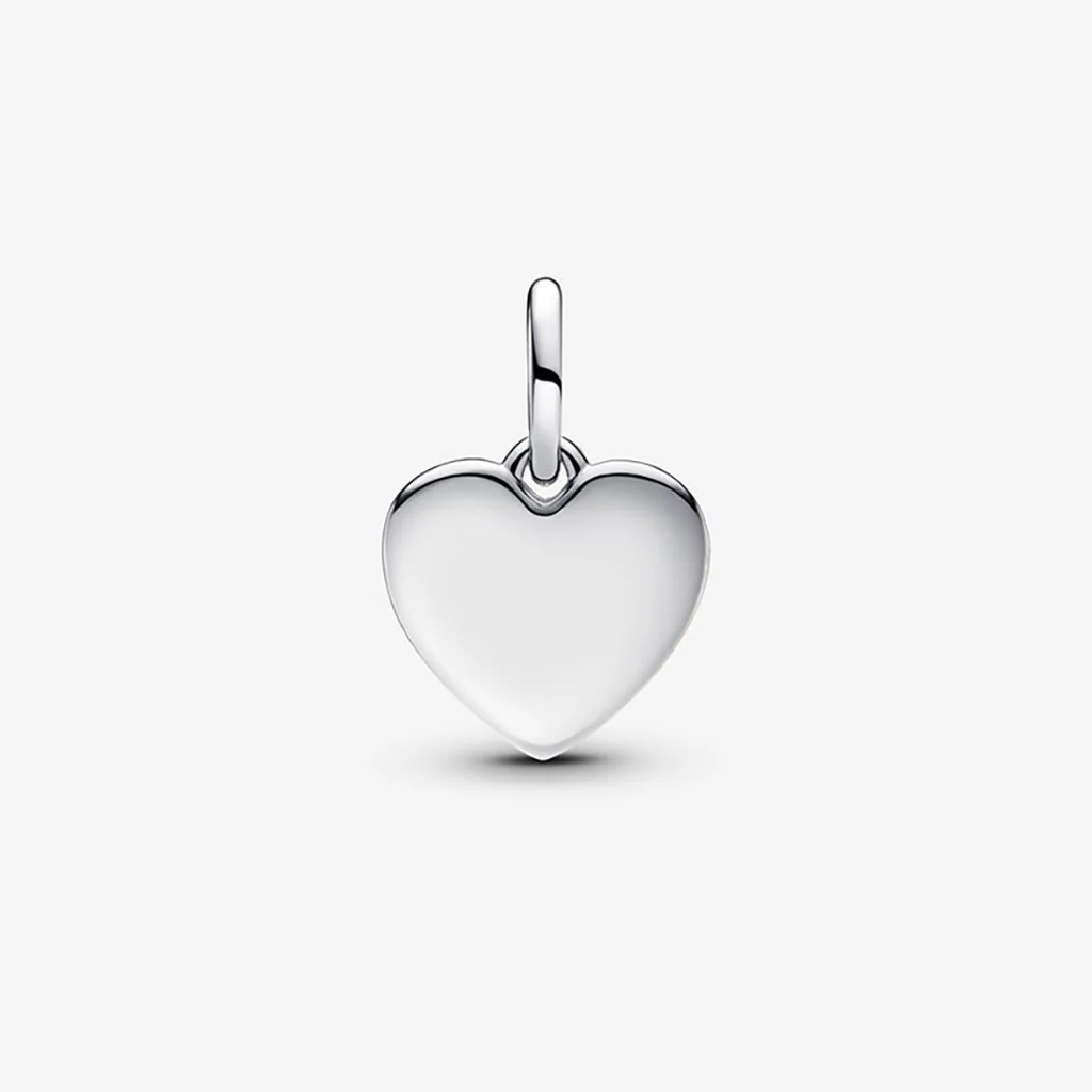 PANDORA : Silver Love Heart Dangle Charm - Image 4