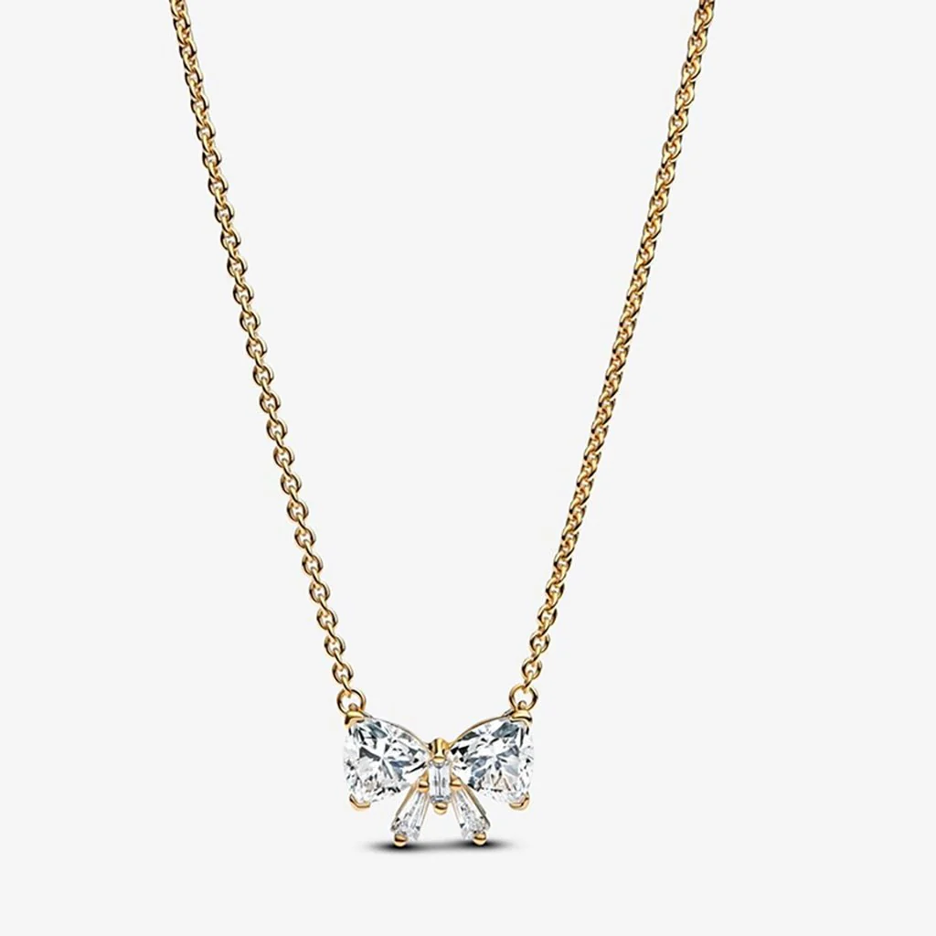 PANDORA : Sparkling Bow Necklace