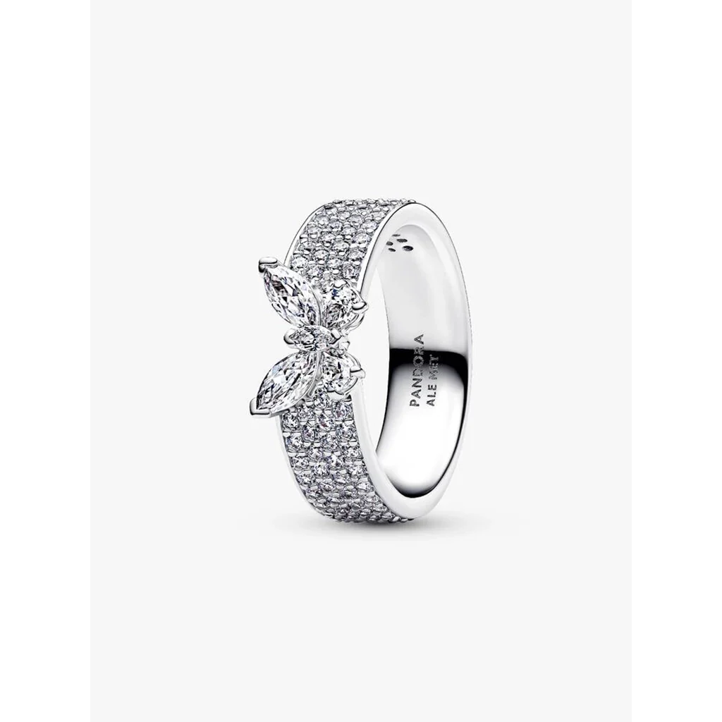 PANDORA : Sparkling Butterfly Bold Ring - Silver