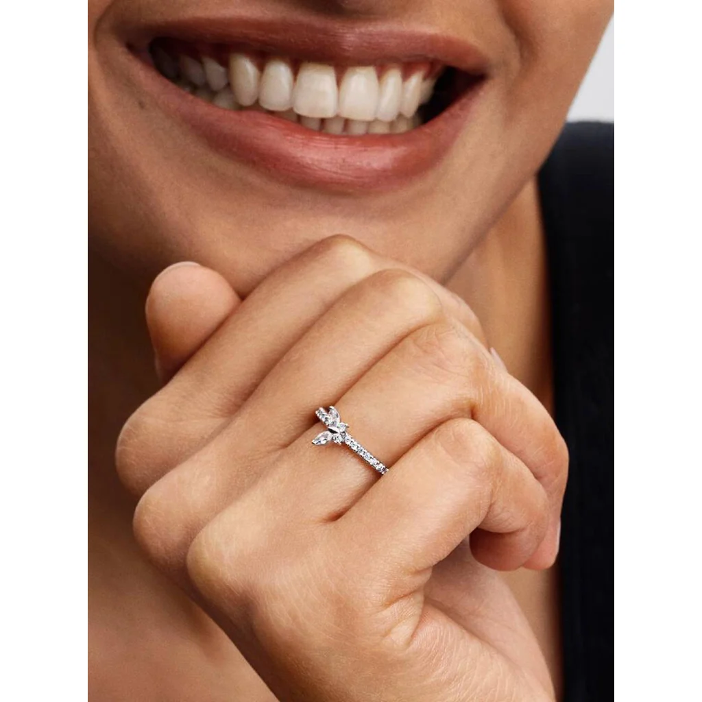 PANDORA : Sparkling Butterfly Ring - Image 2