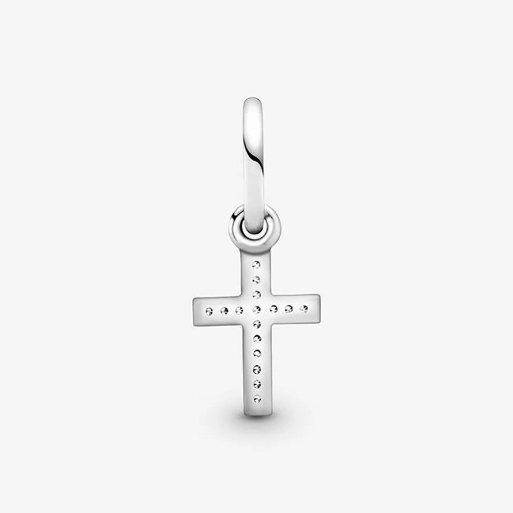 PANDORA : Sparkling Cross Dangle Charm - Image 2