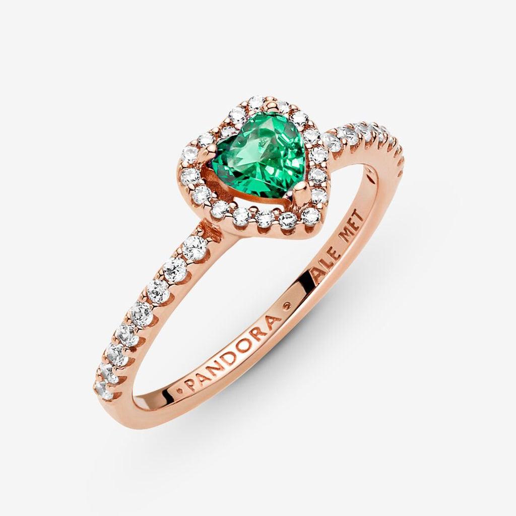 PANDORA : Sparkling Elevated Heart Ring - Image 6