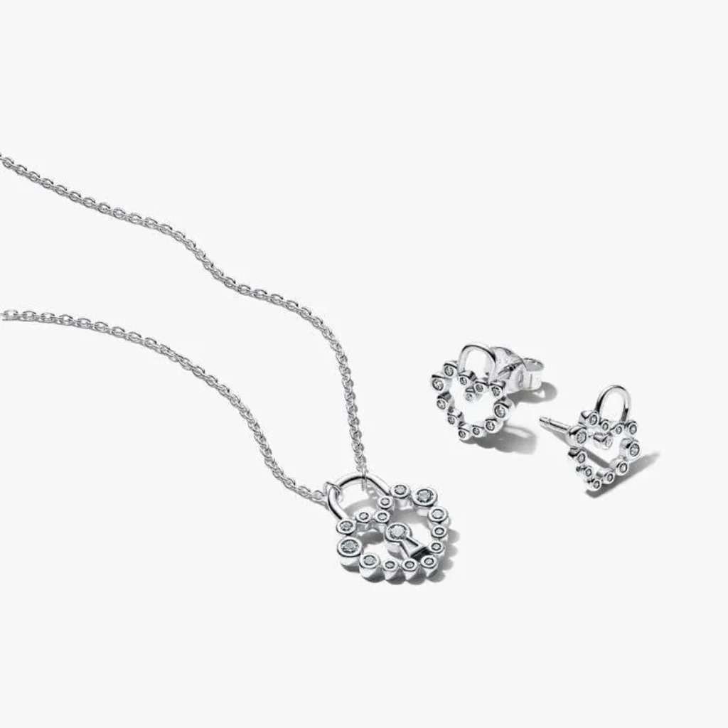 PANDORA : Sparkling Heart Padlock Jewelry Gift Set - Image 2