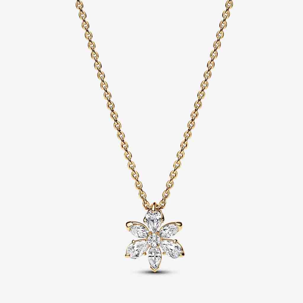 PANDORA : Sparkling Herbarium Cluster Pendant Necklace