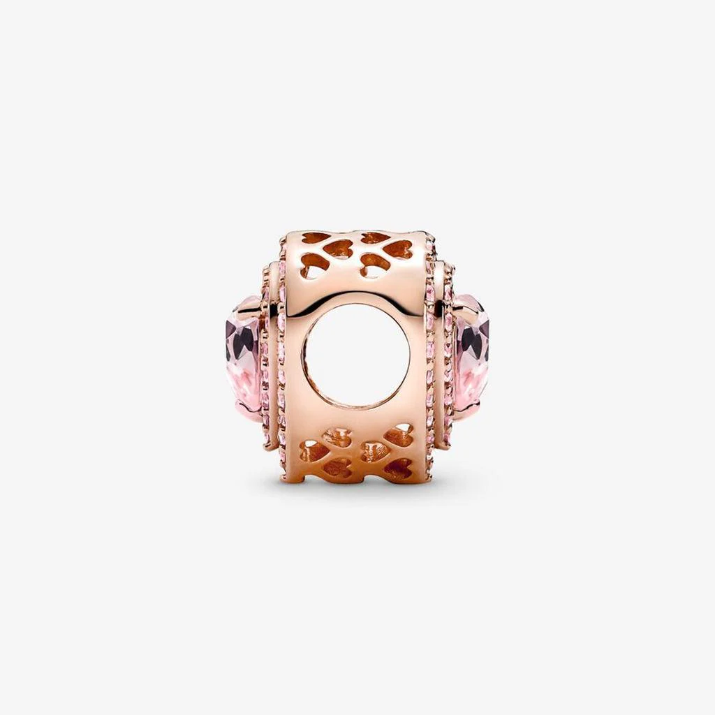 PANDORA : Sparkling Levelled Heart Charm - Image 5