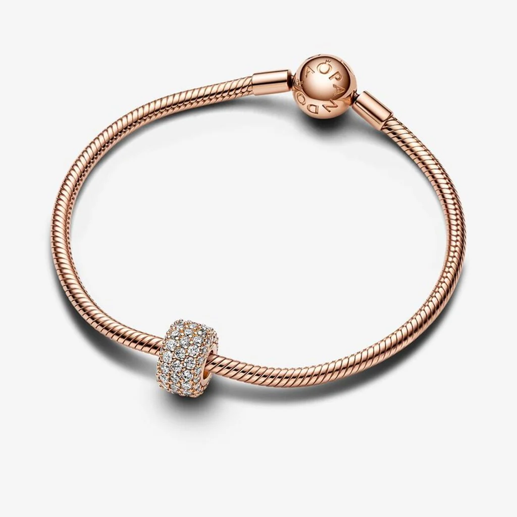 PANDORA : Sparkling Pavé Triple-row Charm - Image 3