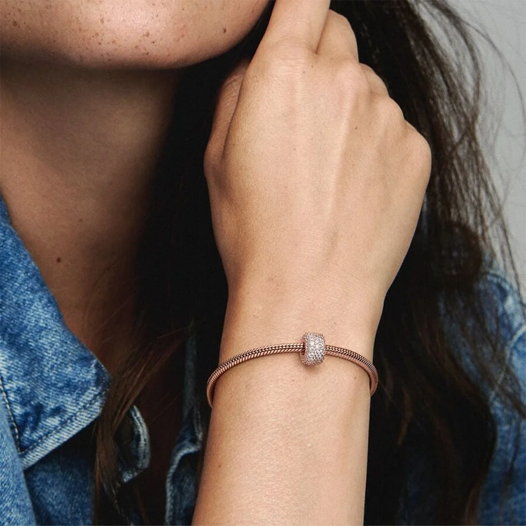 PANDORA : Sparkling Pavé Triple-row Charm - Image 5