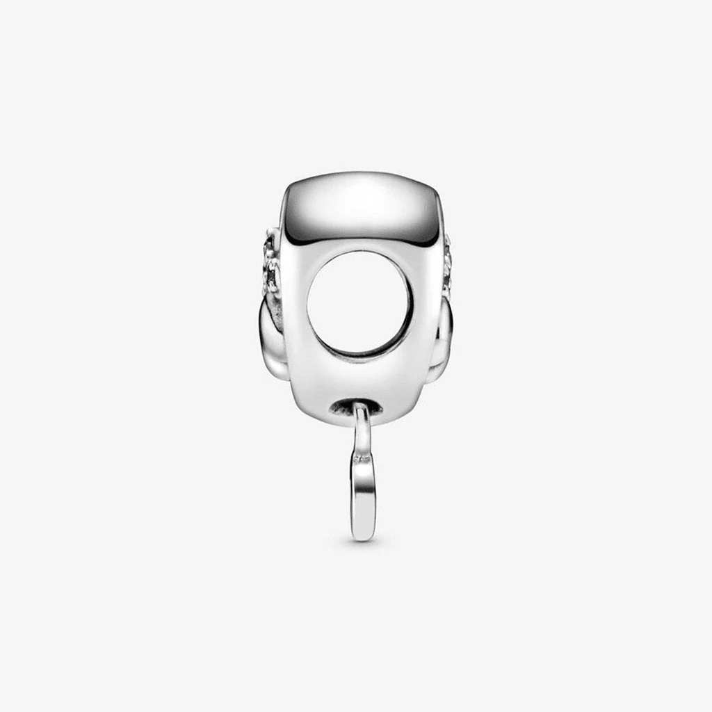 PANDORA : Sparkling Paw Print & Heart Charm - Image 2