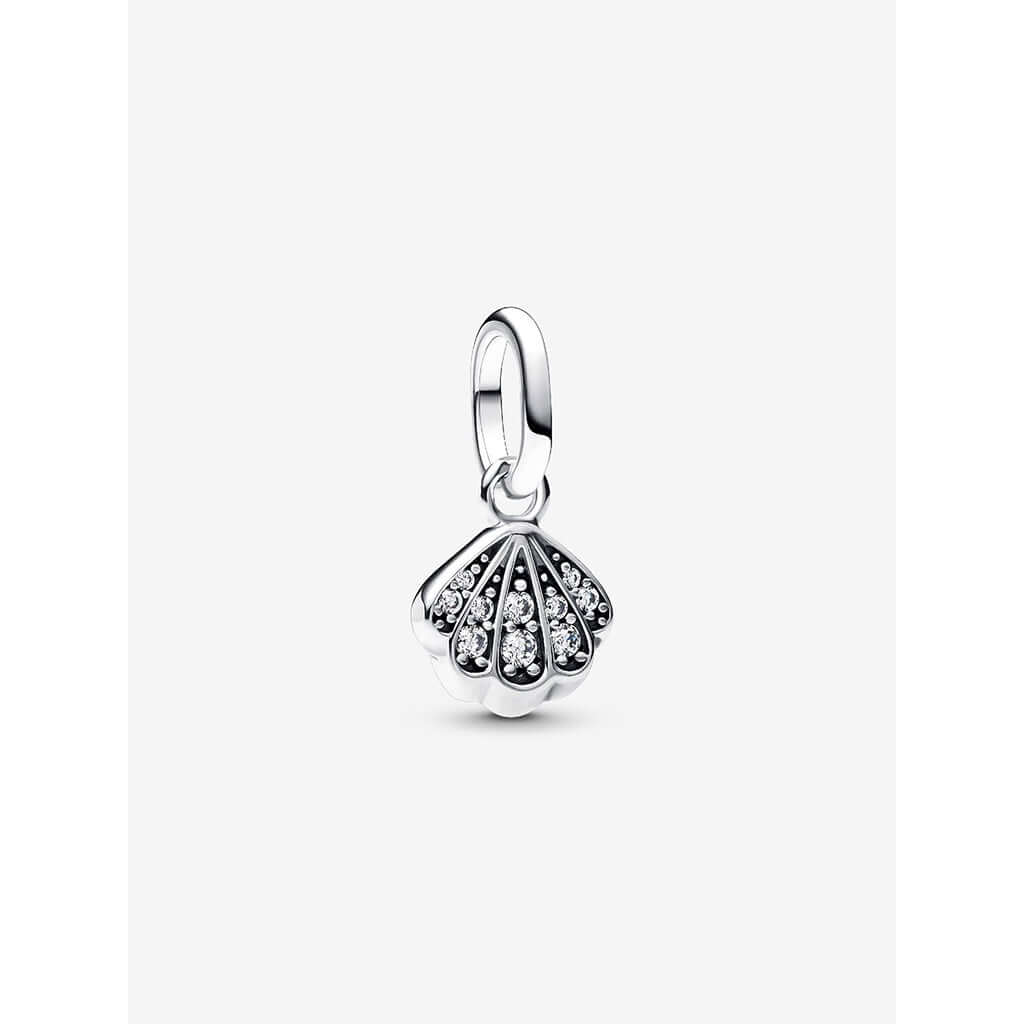 PANDORA : Sparkling Shell Mini Dangle Charm - Image 2