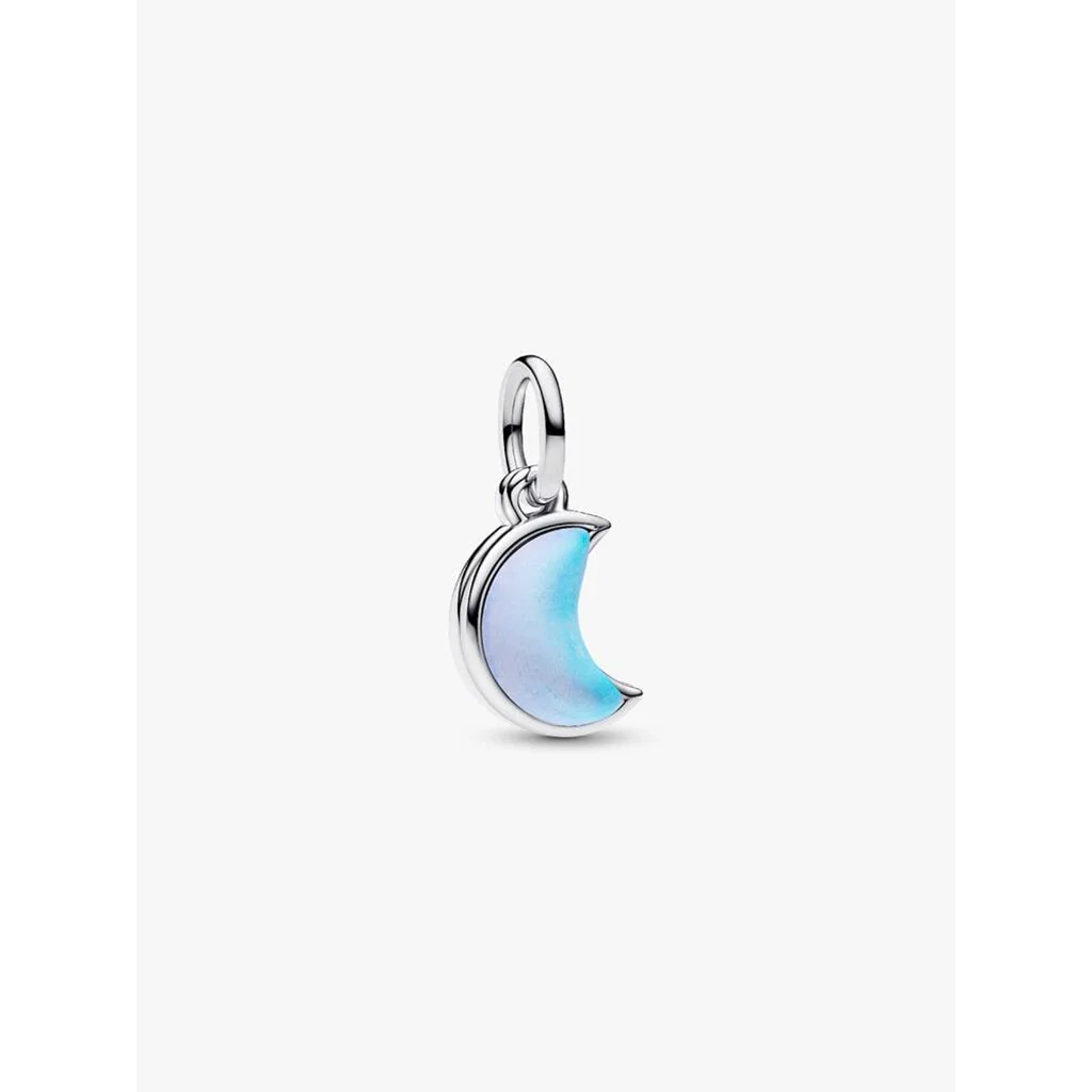 PANDORA : Sparkling Silver Crescent Moon Dangle Charm