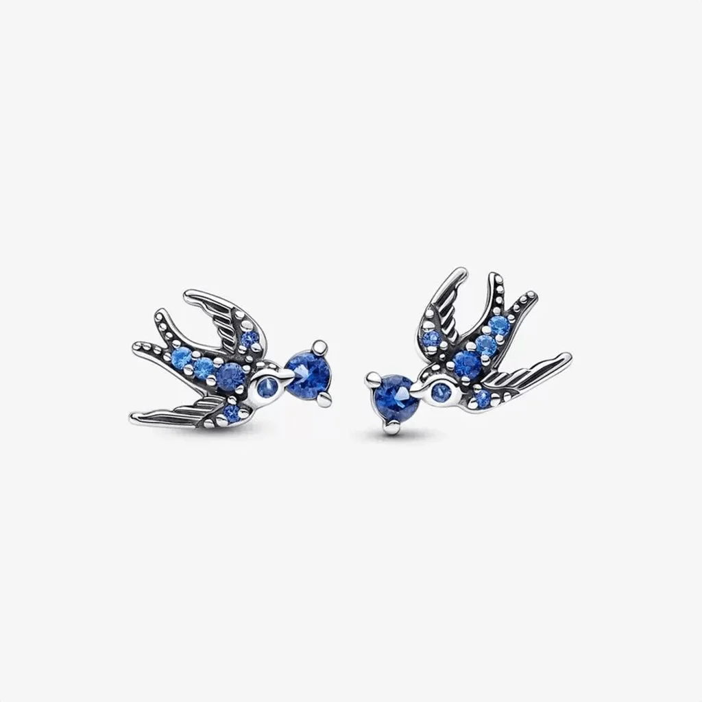 PANDORA : Sparkling Swallow Stud Earrings