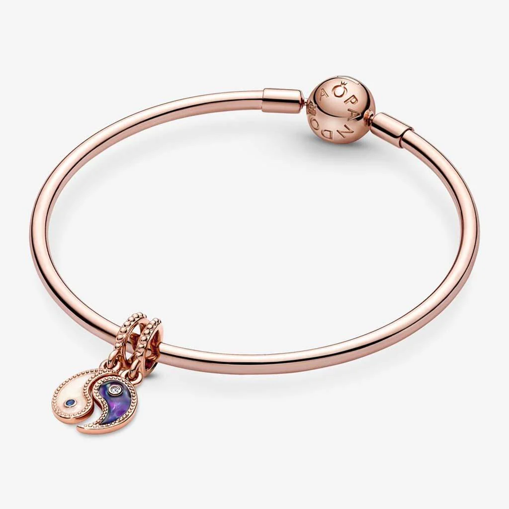 PANDORA : Splittable Yin & Yang Sparkling Dangle Charm - Image 3