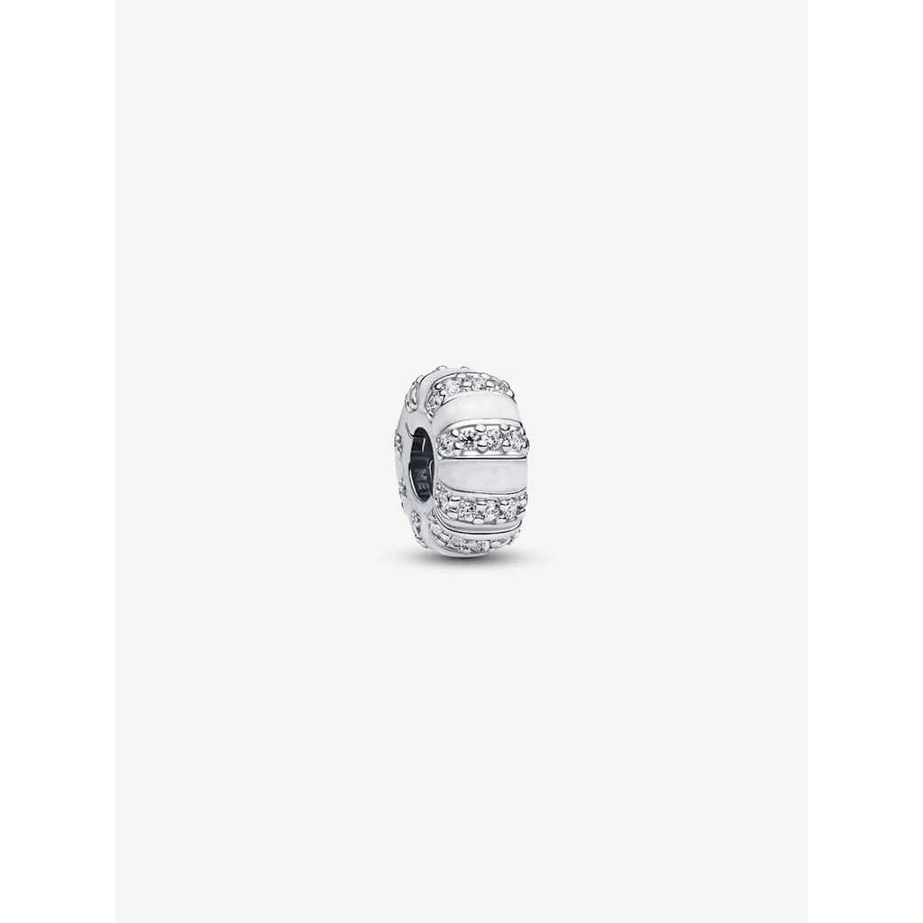 PANDORA : Stones & Enamel Clip Charm - Silver