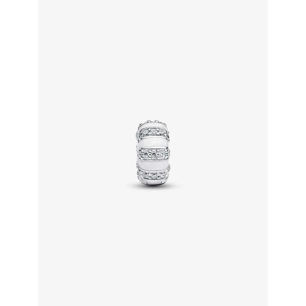 PANDORA : Stones & Enamel Clip Charm - Silver - Image 4