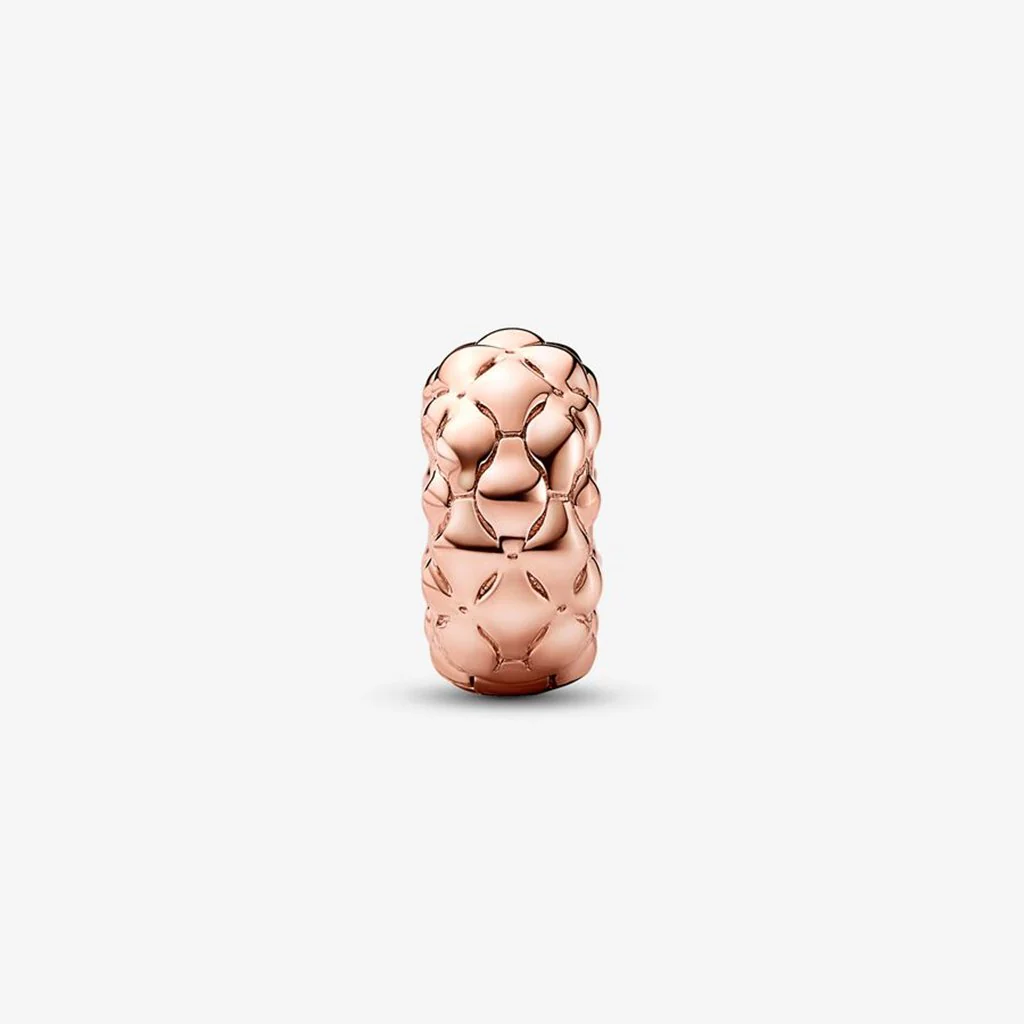 PANDORA : Studded Clip Charm in Rose Gold Plated - Image 2