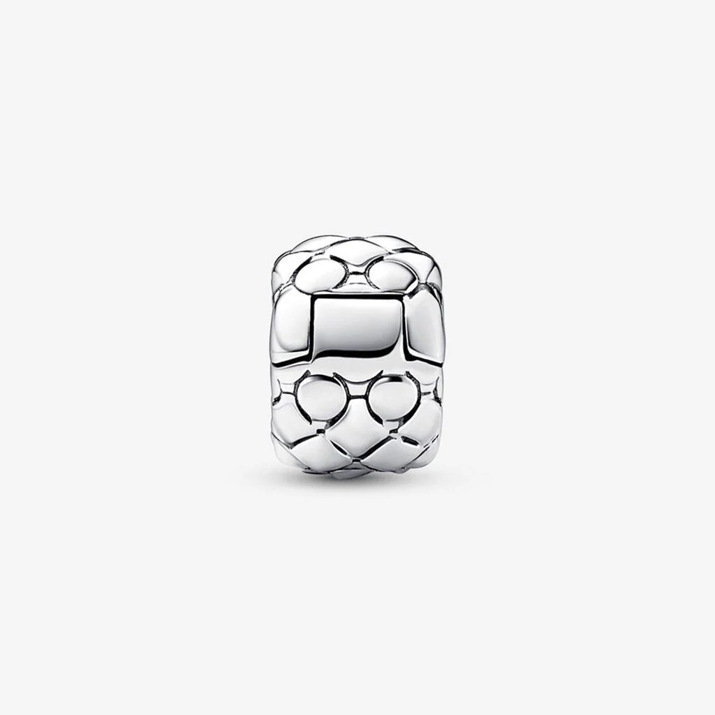 PANDORA : Studded Clip Charm in Sterling Silver - Image 2