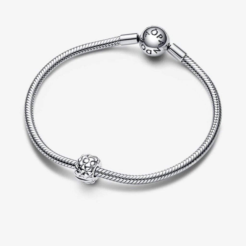 PANDORA : Studded Clip Charm in Sterling Silver - Image 3