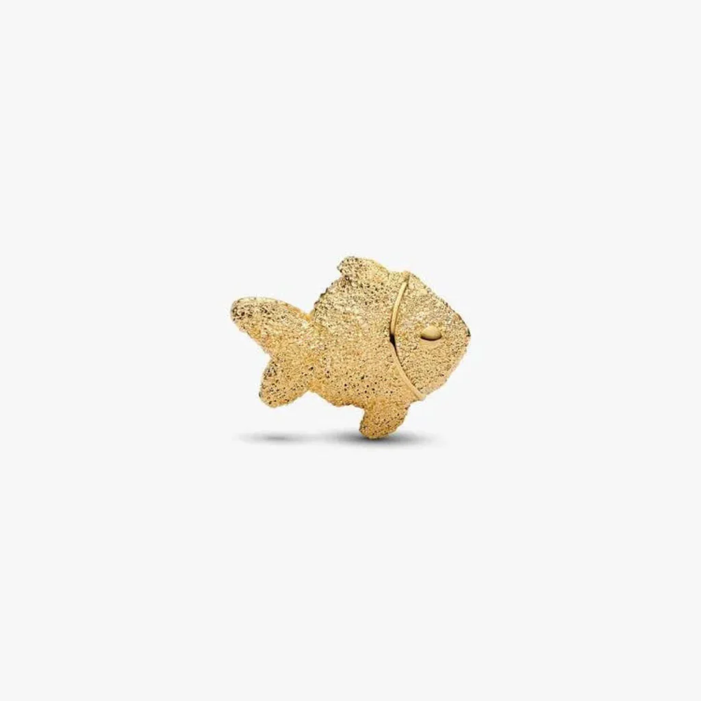 Pandora : Textured Fish Mini Charm