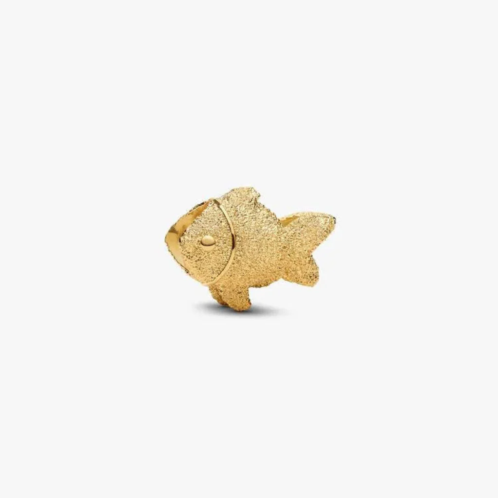 Pandora : Textured Fish Mini Charm - Image 3