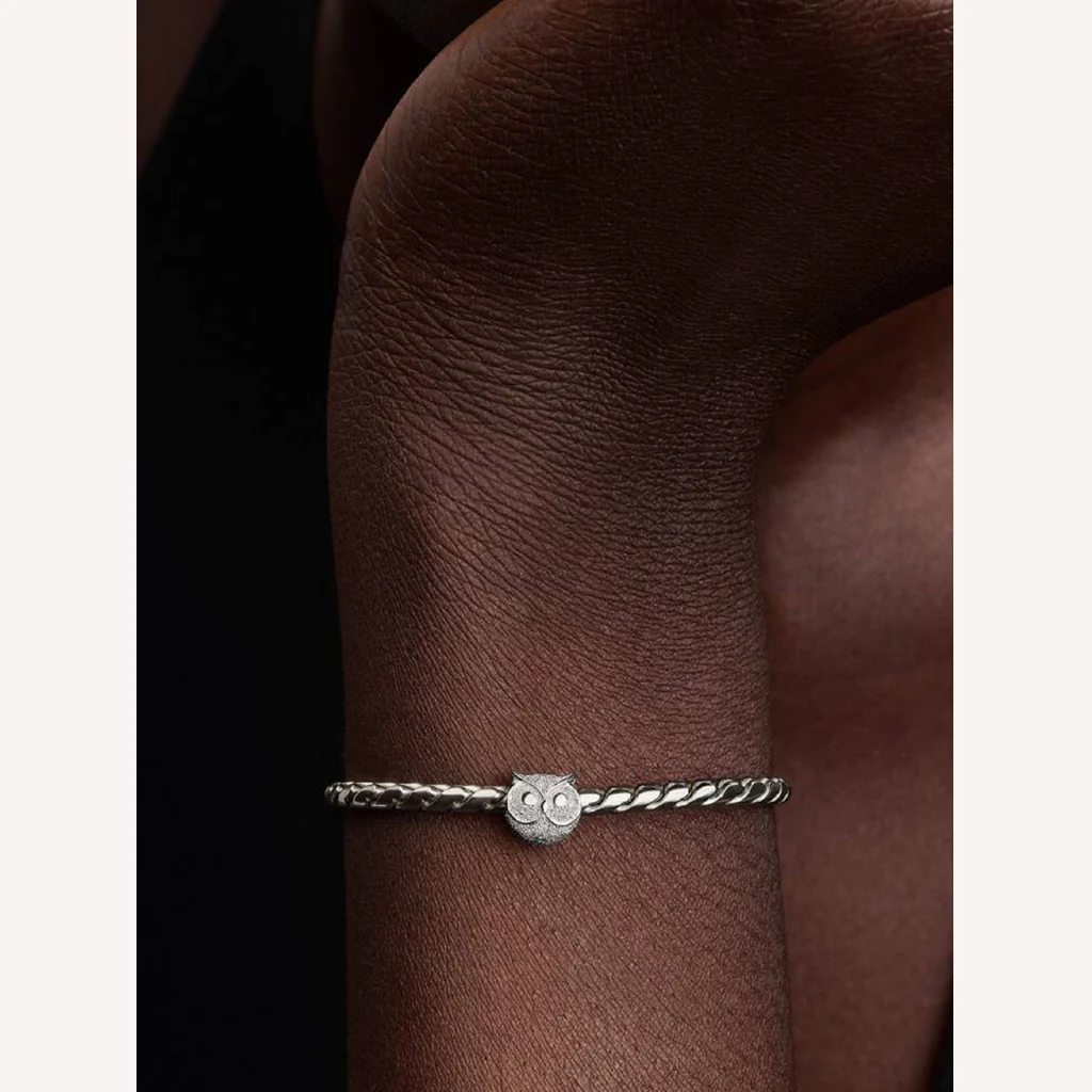 Pandora : Textured Owl Mini Charm - Image 4