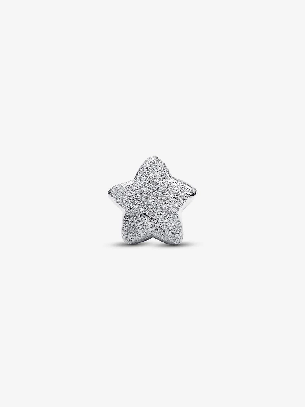 PANDORA : Textured Star Mini Charm - Silver - Image 4