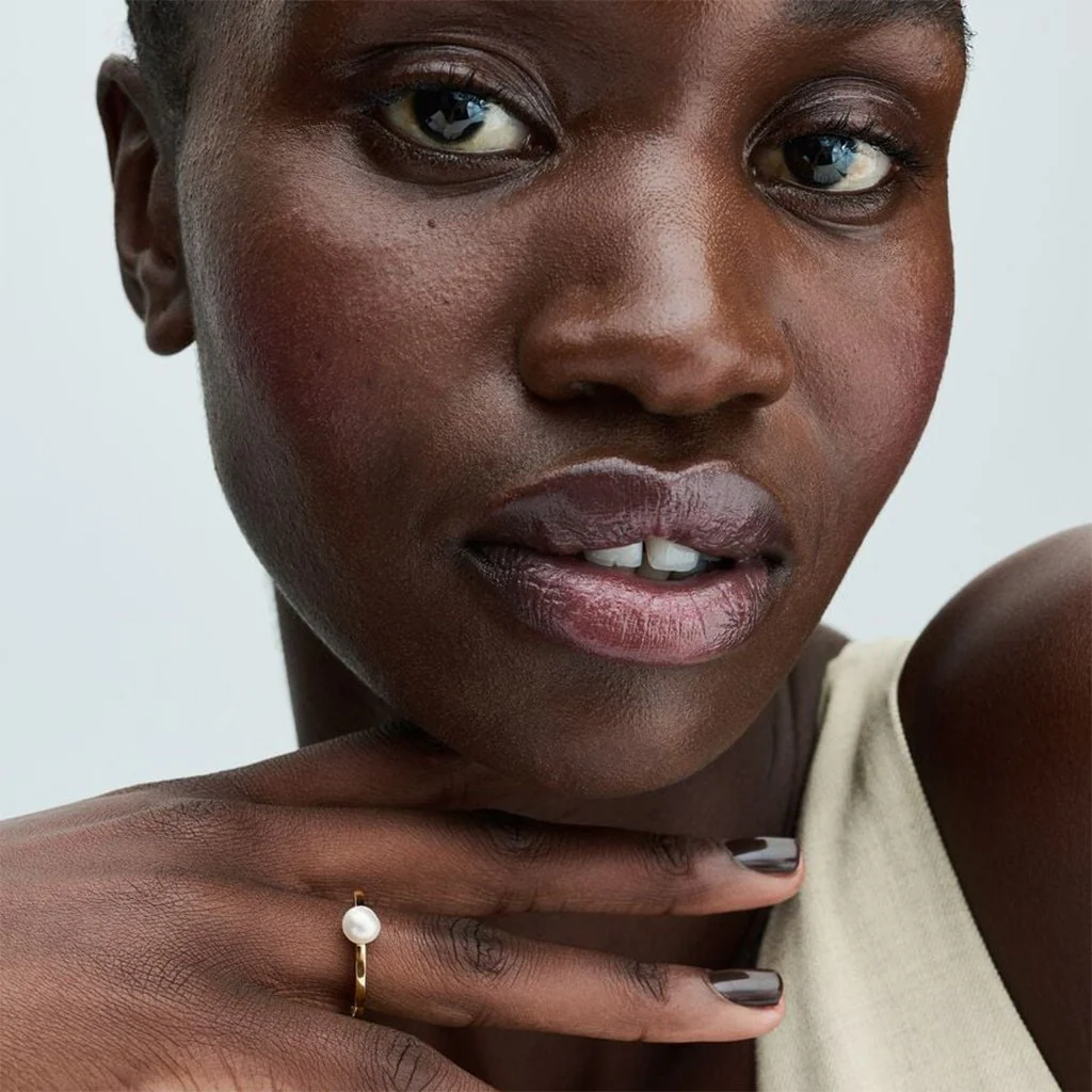 PANDORA : Treated Freshwater Cultured Pearl Ring in Gold - Image 3