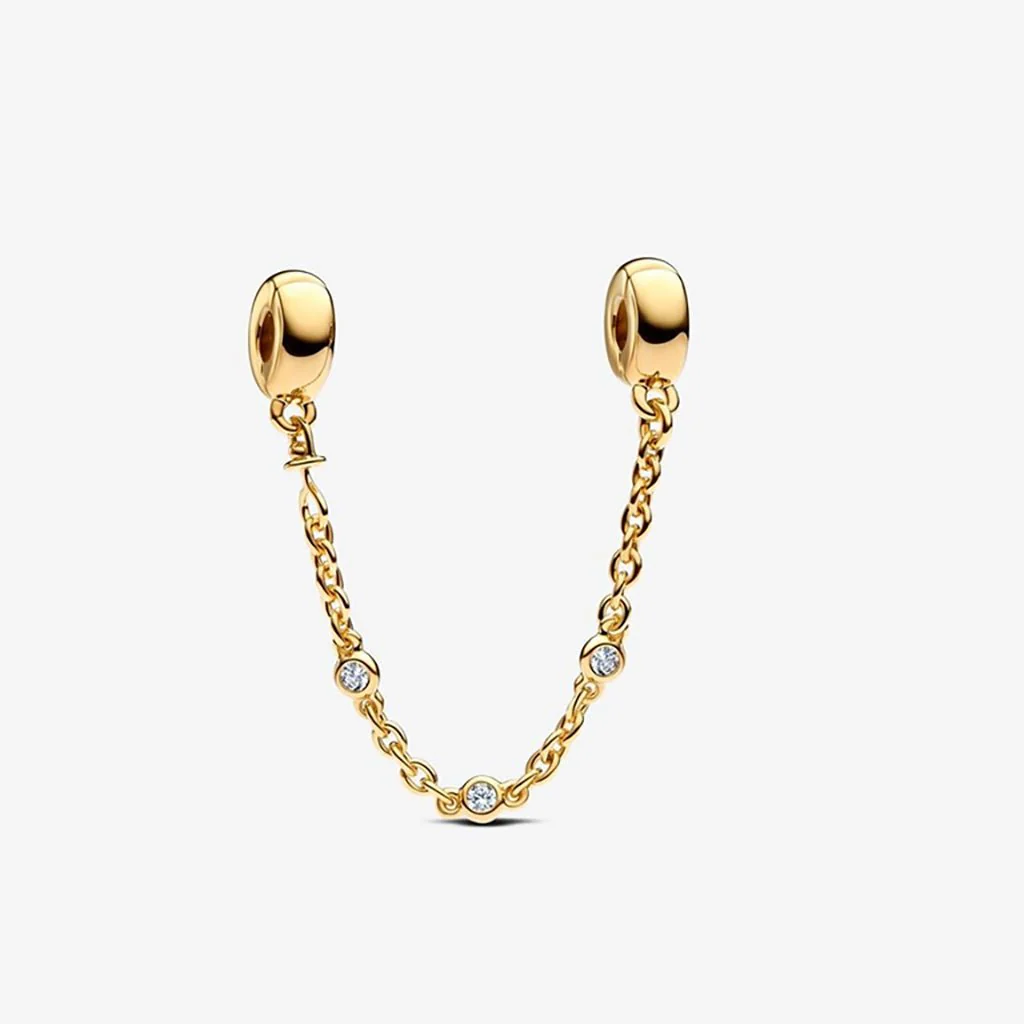 PANDORA : Triple Clear Stone Safety Chain
