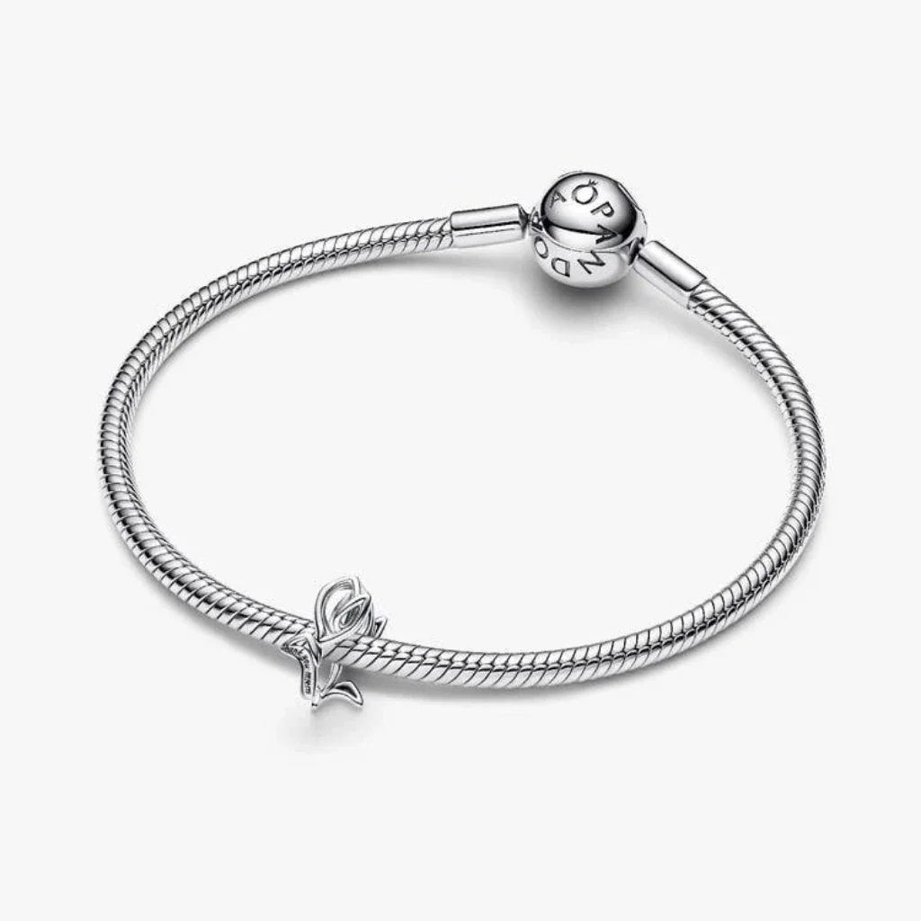 PANDORA : Tulip Openwork Charm - Silver - Image 3
