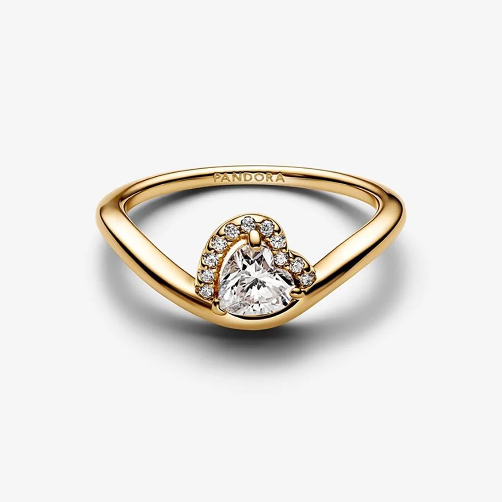 PANDORA : Wavy Heart Ring - Image 3