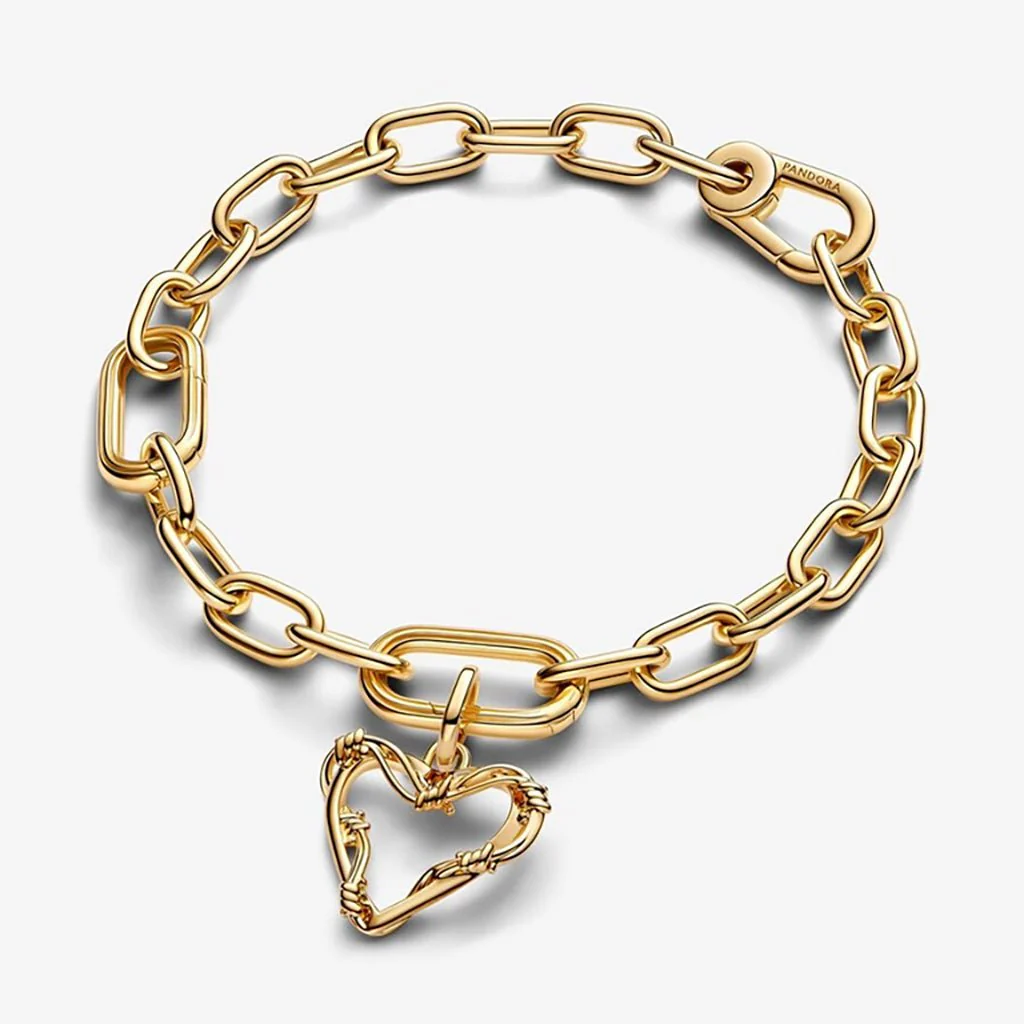 PANDORA : Wire Heart Dangle Charm - Image 4