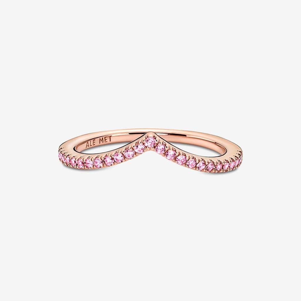 PANDORA : Wish Sparkling Pink Ring - Image 2