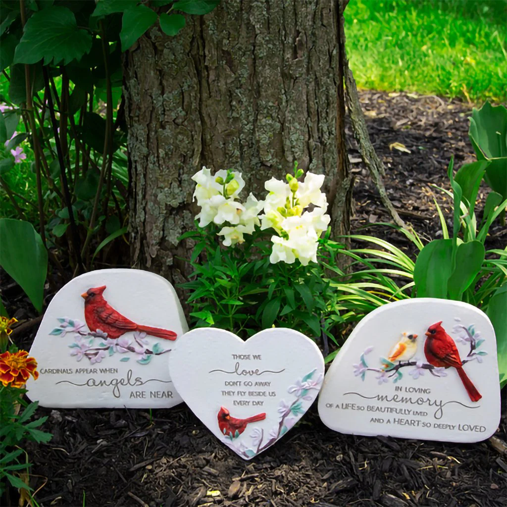 Pavilion Gift Co : Those We Love - 5" Standing Heart Memorial Stone - Image 6