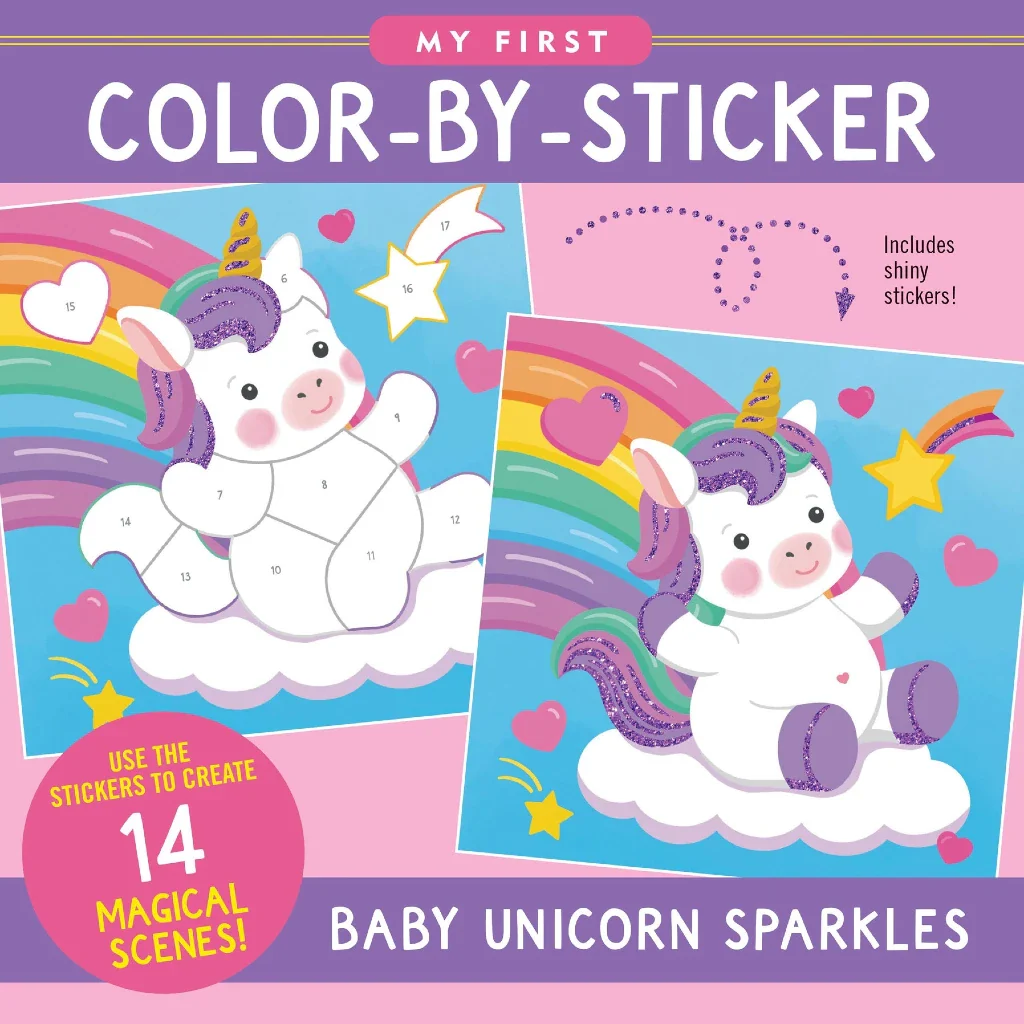 Peter Pauper Press : Baby Unicorn Sparkles Sticker Book