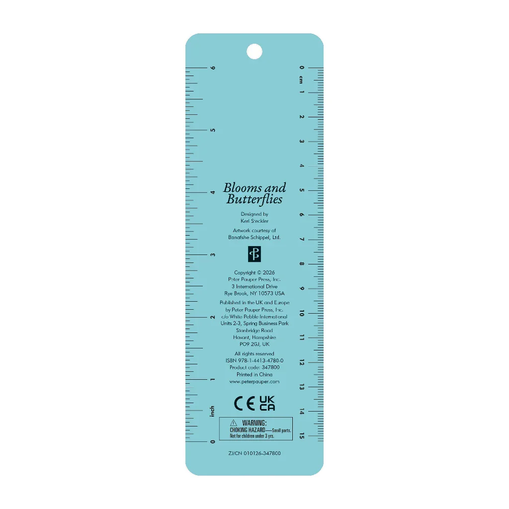 Peter Pauper Press : Blooms & Butterflies Beaded Bookmark - Image 2