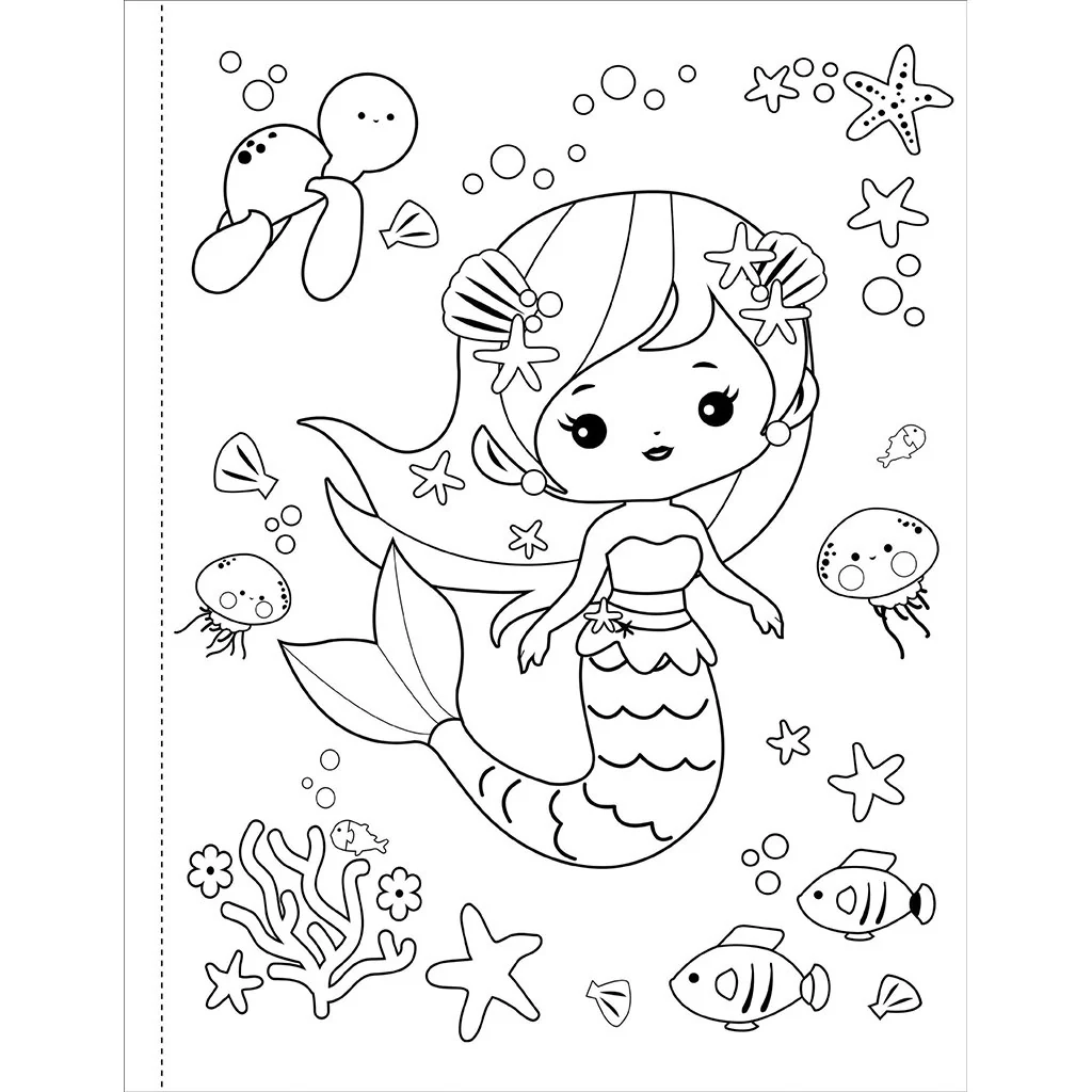 Peter Pauper Press : Coloring Book - Mermaids - Image 5