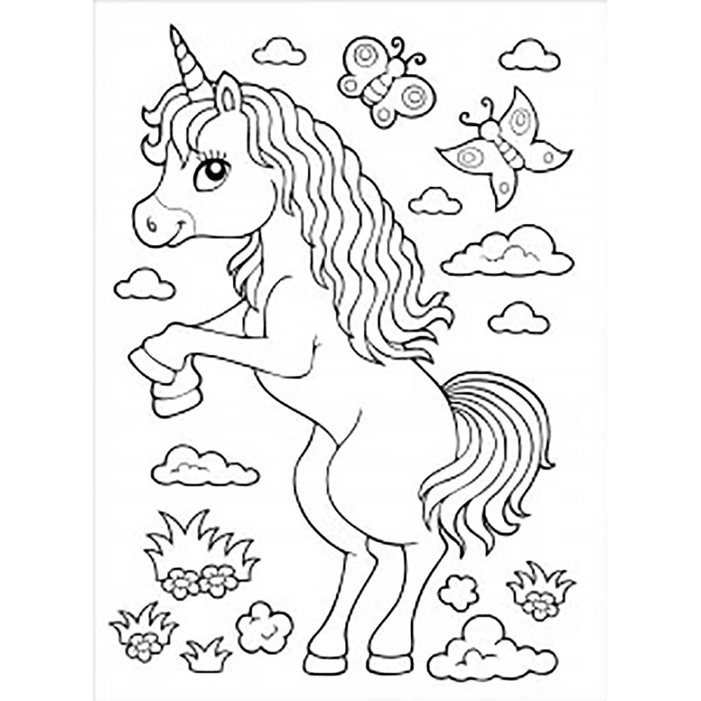 Peter Pauper Press : Coloring Book - Unicorns - Image 2