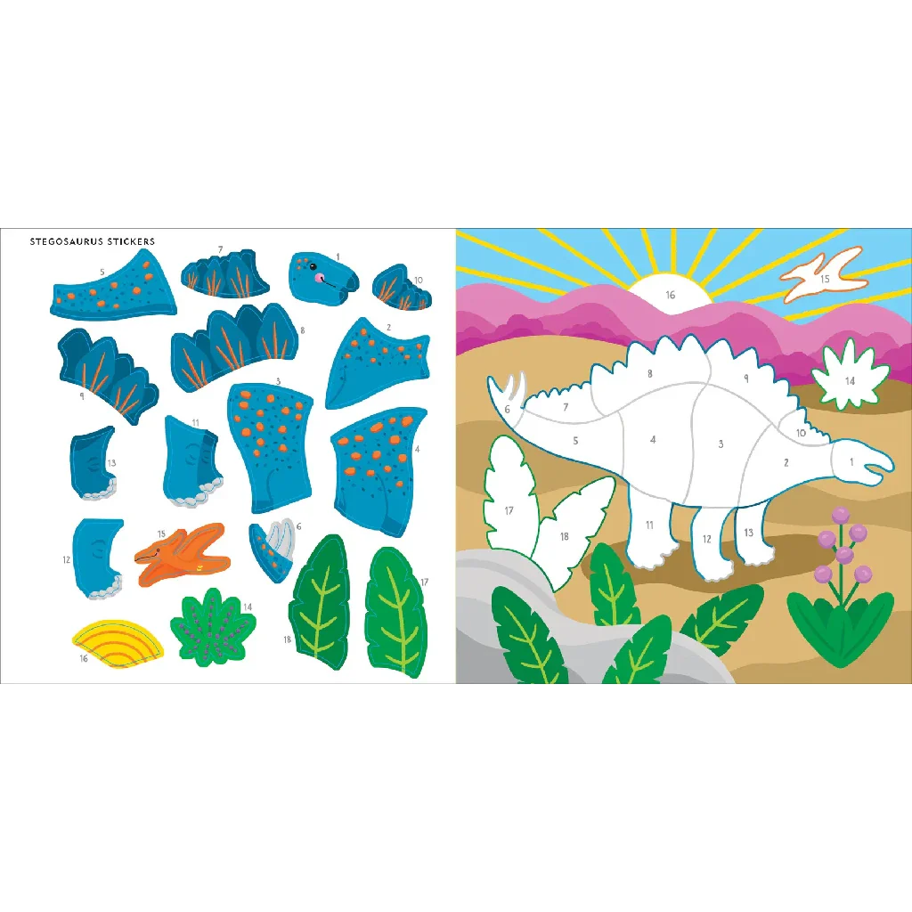 Peter Pauper Press : My First Color-by- Dinosaurs Sticker Book - Image 7