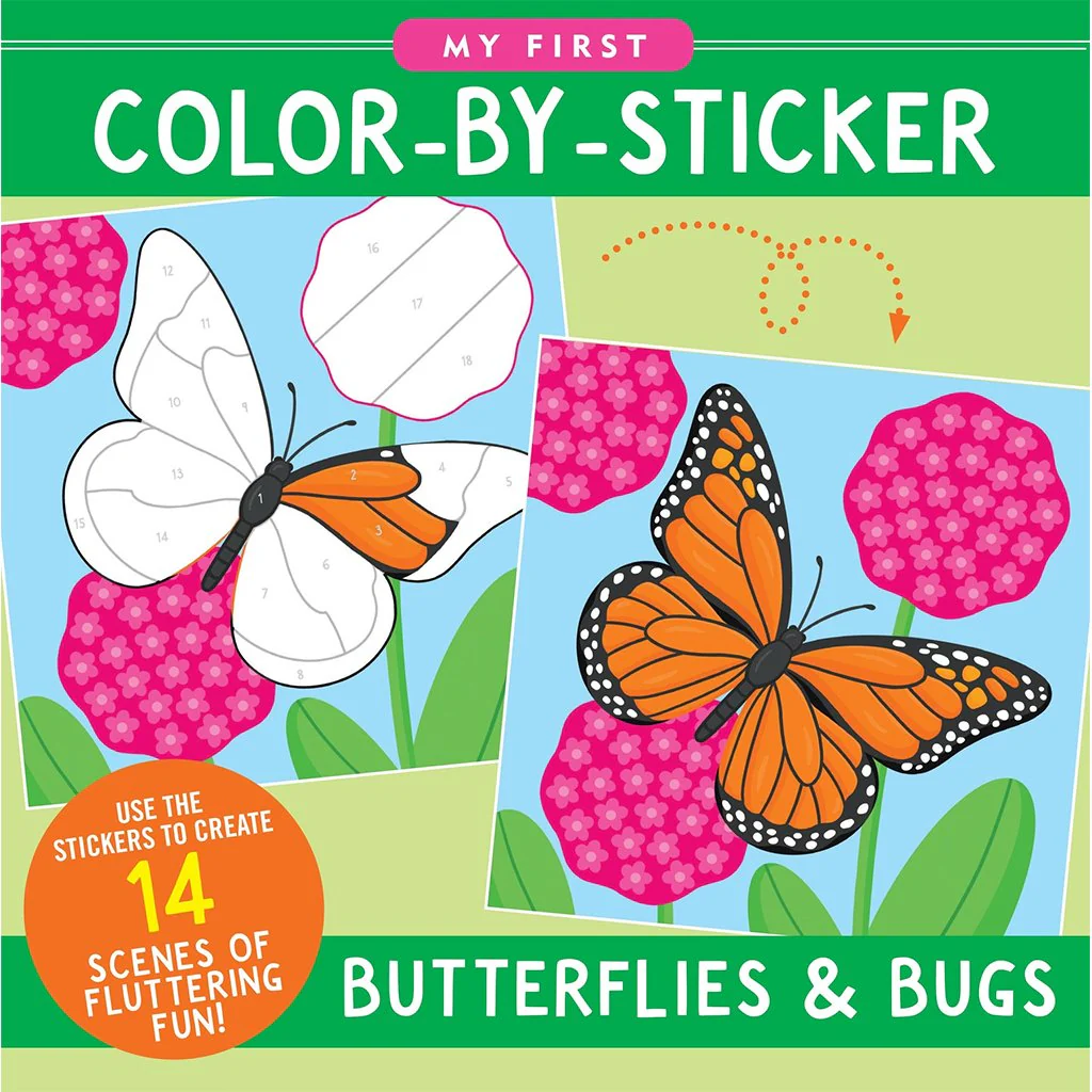 Peter Pauper Press : My First Color-by-Sticker - Butterflies & Bugs